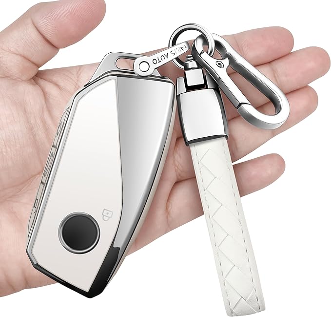 indeda for BMW Key Fob Cover with Keychain Soft Full Protection Key Shell Key Case Compatible with BMW I7 M Sport 2023 X7 i7 xi X1 IX M5 7 Series 735Li 740