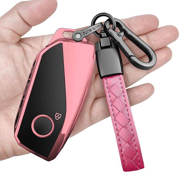 indeda for BMW Key Fob Cover with Keychain Soft Full Protection Key Shell Key Case Compatible with BMW I7 M Sport 2023 X7 i7 xi X1 IX M5 7 Series 735Li 740